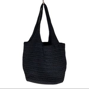 THE SAK Shoulder Double Strap Tote Crochet Handbag